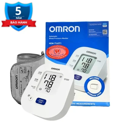 Máy Đo Huyết Áp Bắp Tay Tự Động Omron HEM 7143T1