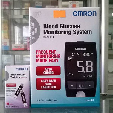 MÁY ĐO ĐƯỜNG HUYẾT OMRON HGM 111 THIẾT KẾ NHỎ GỌN DỄ SỬ DỤNG TẠI NHÀ