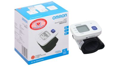 Máy Đo Huyết Áp Cổ Tay Tự Động Omron HEM-6161